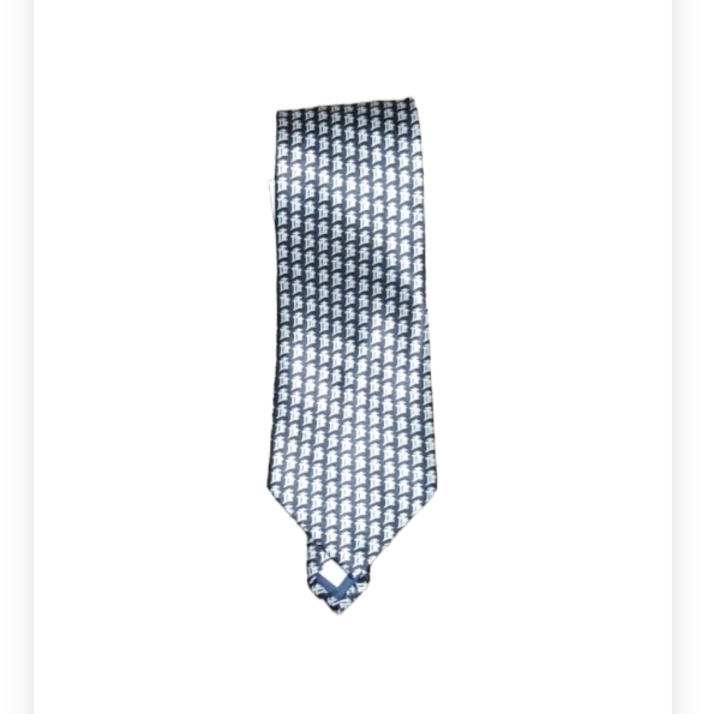 Men's 3 Crosses Black and White Tie 57 x 3.75